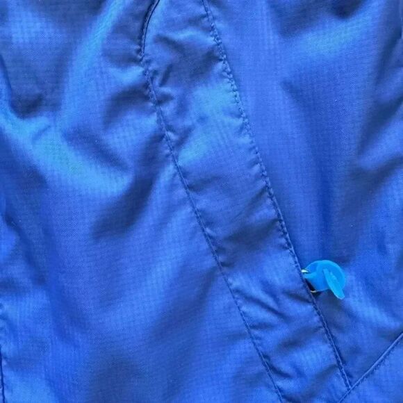 KID1234 Blue Hooded Rain Windbreaker Quick Dry Waterproof Jacket SZ 6-7 #2229 - Picture 8 of 14